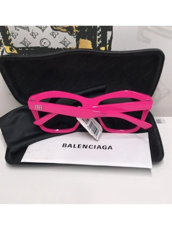 ?️ New Authentic Balenciaga BB0216S 003 Fuchsia Sunglasses main image 4